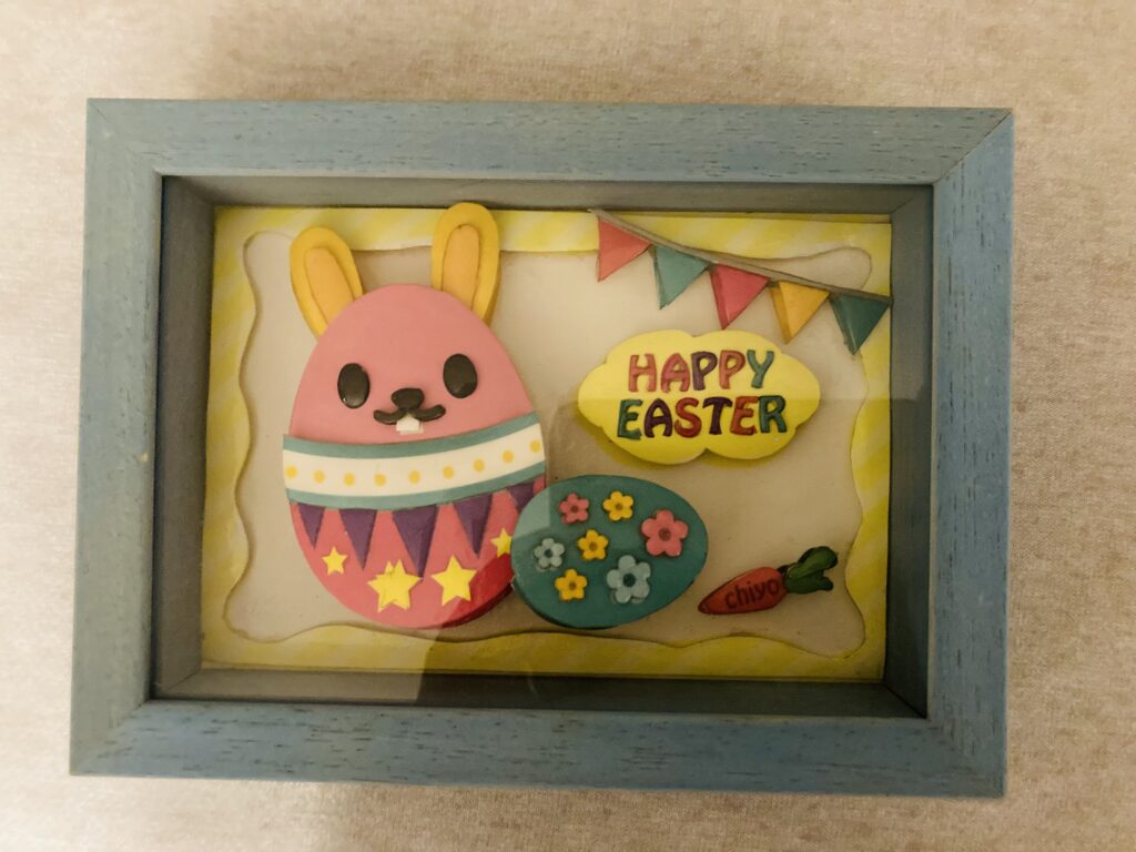 「HAPPY EASTER 」のシャドーボックス作品