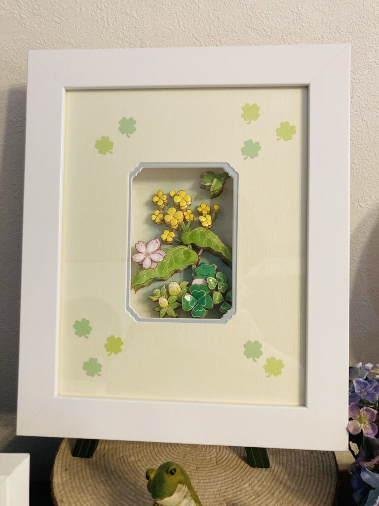 「グリーンスプリング」のシャドーボックス作品
