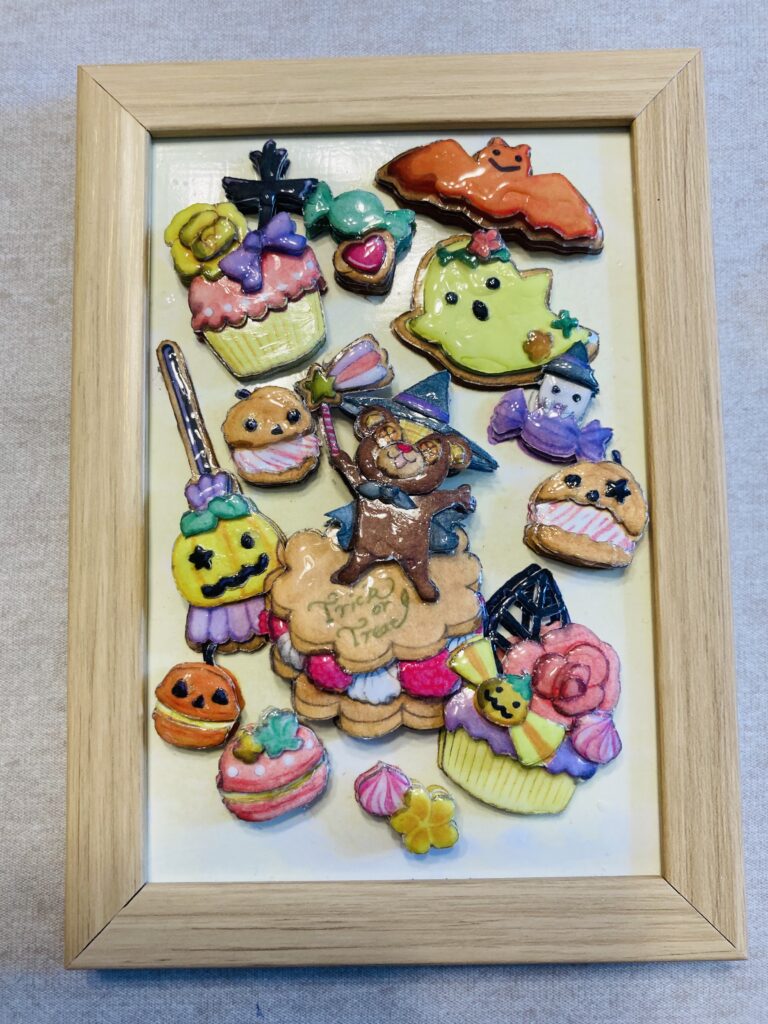 「ハロウィン」のシャドーボックス作品