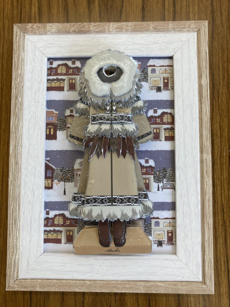 「アラスカ」のシャドーボックス作品